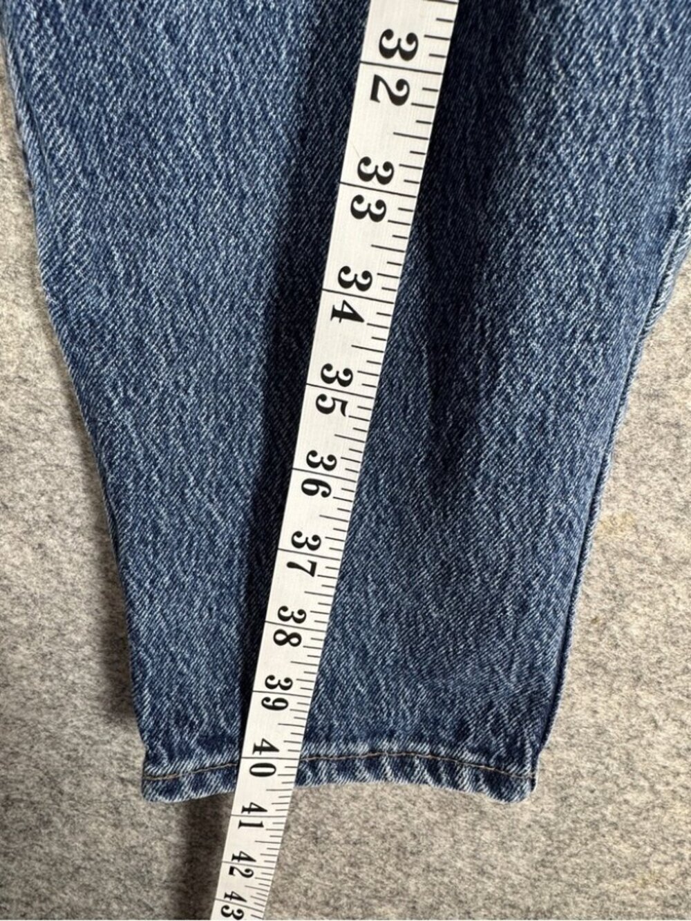Levis Vintage 90s Distressed Blue Jeans 30 High Rise Mom Fit  Grunge Retro Chic - Picture 10 of 16